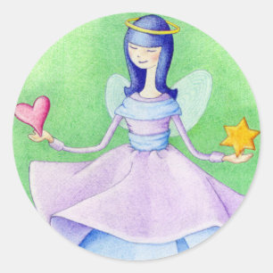 Rond Sticker Angel