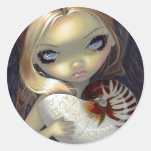 Rond Sticker "Angel Alchimique II"