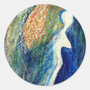 Rond Sticker Angel Art