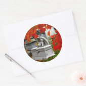 Rond Sticker Angel de deuil (Enveloppe)