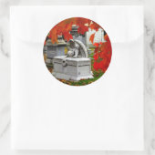 Rond Sticker Angel de deuil (Sac)