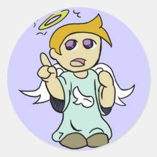Rond Sticker Angel de l'épaule