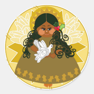 Rond Sticker Angel de Paix