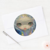Rond Sticker "Angel de poussière d'étoile" (Enveloppe)