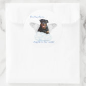 Rond Sticker Angel Rottweiler (Sac)