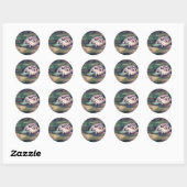 Rond Sticker Angel Tortoise (Feuille)