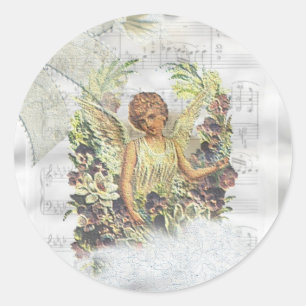 Rond Sticker Angel vintage