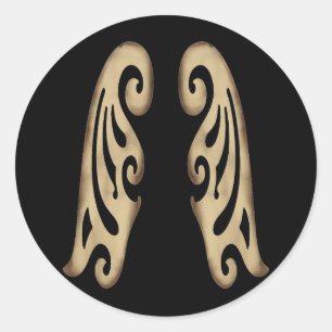 Rond Sticker Angel Wings