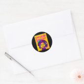 Rond Sticker Angela Davis (Enveloppe)