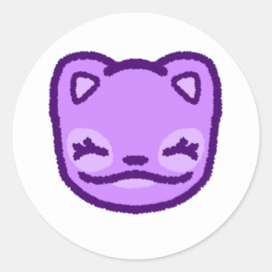 Rond Sticker animal mou