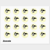 Rond Sticker Anishinabek Dodem Mong (Feuille)