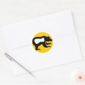 Rond Sticker Anishinabek Dodem Mukwah (Enveloppe)