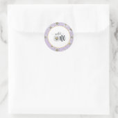 Rond Sticker Anniversaire Daisy - Wild One - Purple (Sac)