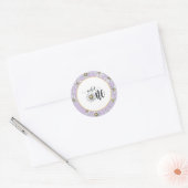 Rond Sticker Anniversaire Daisy - Wild One - Purple (Enveloppe)