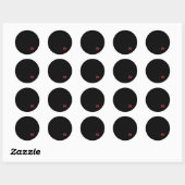 Rond Sticker anti-fasciste (Feuille)