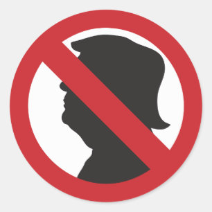 Rond Sticker Anti MAGA No Trump