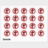 Rond Sticker Anti-Religion (Feuille)