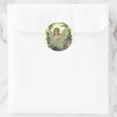 Rond Sticker antique Angel avec/ Oubliez-moi-pas Bouque (Sac)