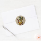 Rond Sticker Anubis agenouillé (Enveloppe)