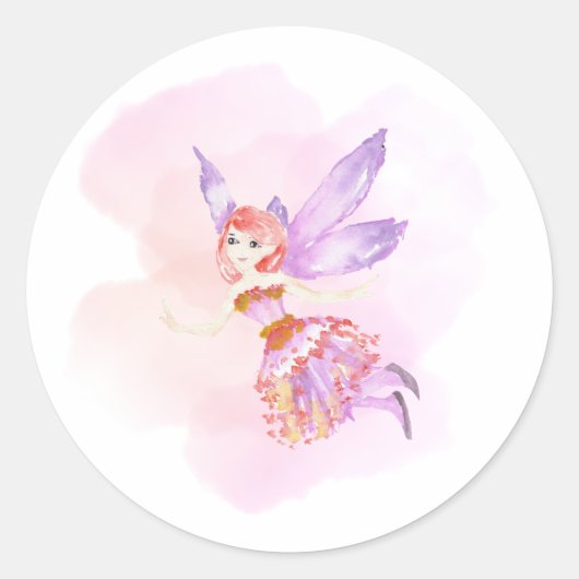 Rond Sticker "Aquarelle", (Devant)