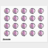 Rond Sticker Aquarius Purple Moon (Feuille)