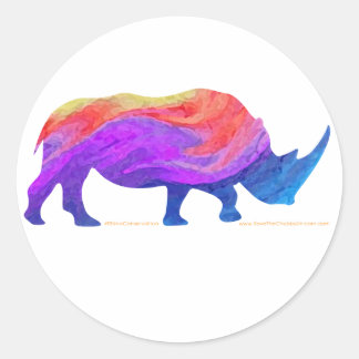 Rond Sticker arc-en-ciel