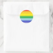 Rond Sticker arc-en-ciel (Sac)