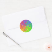 Rond Sticker arc-en-ciel (Enveloppe)