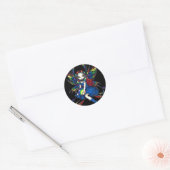 Rond Sticker "Arc-en-ciel de minuit" (Enveloppe)