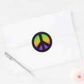 Rond Sticker arc-en-ciel lumineux (Enveloppe)