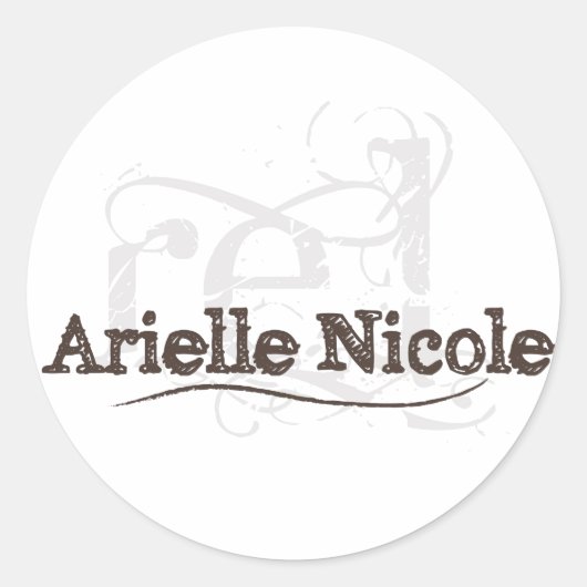 Rond Sticker Arielle Nicole (Devant)