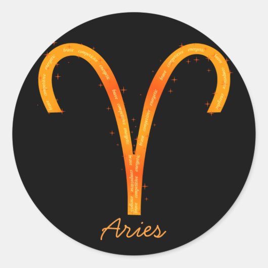 Rond Sticker Aries (Devant)
