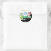 Rond Sticker Arkansas (Sac)