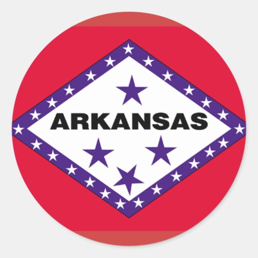Rond Sticker Arkansas (Devant)