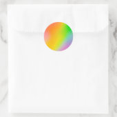 Rond Sticker Arrondi Classique Personnalisé Rainbow (Sac)