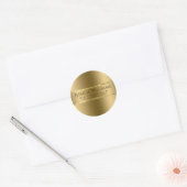 Rond Sticker Arrondi Gold Classic (Enveloppe)