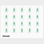 Rond Sticker Art Decal Sensibilisation à la Dépression (Feuille)