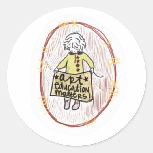 Rond Sticker Art Education Matters (Devant)