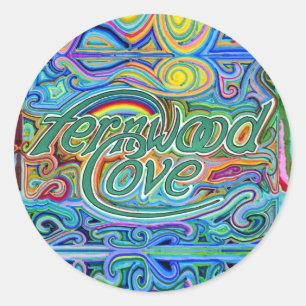 Rond sticker art Fernwood Cove