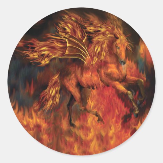 Rond Sticker Art FireDancer (Devant)