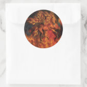 Rond Sticker Art FireDancer (Sac)