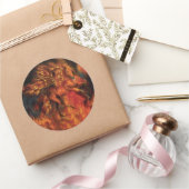 Rond Sticker Art FireDancer (Cadeaux)