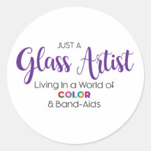 Sticker Artiste en Verre