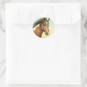 Rond Sticker "Assateague Pony" (Sac)