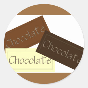Rond Sticker au chocolat triple