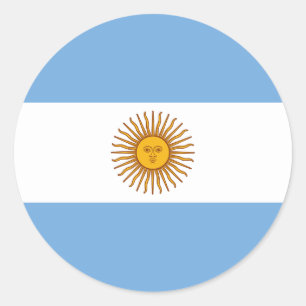 Rond Sticker au drapeau de l'Argentine
