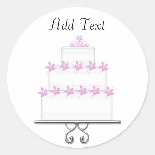 Rond Sticker au gâteau (Devant)