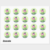 Rond Sticker au gâteau (Feuille)