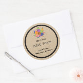 Rond Sticker au sirop d'érable maison (Enveloppe)