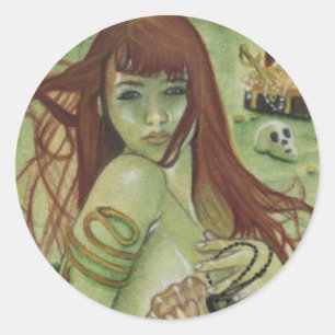 Rond Sticker au trésor de la sirène